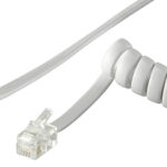 GOOBAY καλώδιο τηλεφώνου 68601, spiral, RJ10 4P4C, CCA, 4m, λευκό - 4040849686016