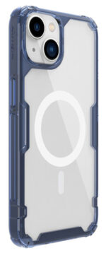 NILLKIN θήκη Nature Pro Magnetic για iPhone 14, μπλε & διάφανη - 6902048248588