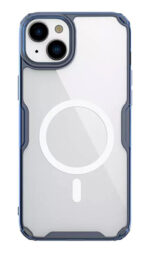 NILLKIN θήκη Nature Pro Magnetic για iPhone 15 Plus, διάφανη-μπλε - 6902048265943