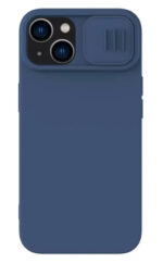NILLKIN θήκη CamShield Silky Silicone για iPhone 15, μπλε - 6902048266445