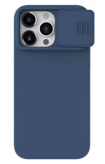 NILLKIN θήκη CamShield Silky Silicone για iPhone 15 Pro, μπλε - 6902048266506