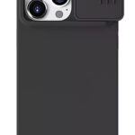NILLKIN θήκη CamShield Silky Magnetic Silicone για iPhone 15 Pro, μαύρη - 6902048269569