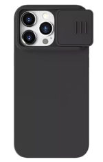 NILLKIN θήκη CamShield Silky Magnetic Silicone, iPhone 15 Pro Max, μαύρη - 6902048269682