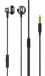 LDNIO earphones με μικρόφωνο HP08, 3.5mm σύνδεση, Φ13mm, 1.2m, γκρι -