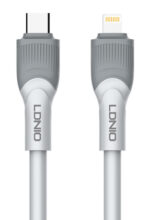 LDNIO καλώδιο Lightning σε USB-C LC602I, 30W PD, 2m, γκρι - - Image 2