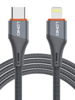 LDNIO καλώδιο Lightning σε USB-C LC631I, 30W PD, 1m, γκρι -