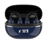 LDNIO earphones με θήκη φόρτισης T09, OWS, Φ10mm, 35/400mAh, μπλε - 6933138602805