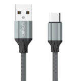 LDNIO καλώδιο USB-C σε USB LS442, 2.4A, 2m, γκρι - 6933138690772 - Image 2