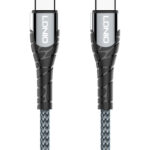 LDNIO καλώδιο USB-C σε USB-C LC102, 65W PD, 2m, γκρι - 6933138690833