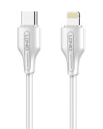 LDNIO καλώδιο Lightning σε USB-C LC121I, 30W PD, 1m, λευκό - 6933138691359
