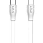 LDNIO καλώδιο USB-C σε USB-C LC131C, 65W PD, 1m, λευκό - 6933138691373