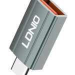 LDNIO αντάπτορας USB-C σε USB LC140, αρσενικό σε θηλυκό, γκρι - 6933138691410