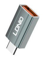 LDNIO αντάπτορας USB-C σε USB LC140, αρσενικό σε θηλυκό, γκρι - 6933138691410