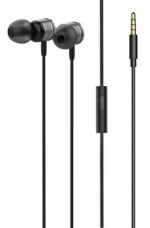 LDNIO earphones με μικρόφωνο HP04, 3.5mm σύνδεση, Φ10mm, 1.2m, γκρι -