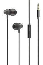 LDNIO earphones με μικρόφωνο HP05, 3.5mm σύνδεση, Φ10mm, 1.2m, γκρι -