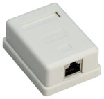 GOOBAY επιτοίχια πρίζα δικτύου 77634, 1 θύρα RJ45, CAT 6 STP, λευκή - 4040849776342 - Image 2