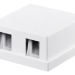 GOOBAY Keystone κυτίο 79366 για 2 θύρες δικτύου, 61.42mm, λευκό - 4040849793660