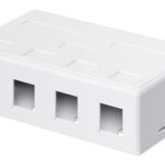 GOOBAY Keystone κυτίο 79376 για 4x θύρες δικτύου, λευκό - 4040849793769