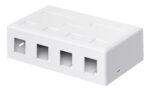 GOOBAY Keystone κυτίο 79376 για 4x θύρες δικτύου, λευκό - 4040849793769