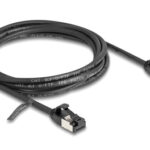 DELOCK καλώδιο δικτύου 80184, CAT 8.1 U/FTP, 40Gbps, εύκαμπτο, 2m, μαύρο - 4043619801848
