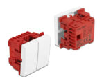DELOCK module διακόπτης Easy 45 81363, διπλός, 1-pole, 1-way, λευκός - 4043619813636 - Image 2