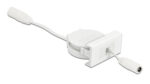 DELOCK module καλώδιο τροφοδοσίας Easy 45 81376, ανασυρόμενο 50cm, λευκό - 4043619813766