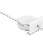 DELOCK module καλώδιο τροφοδοσίας Easy 45 81377, ανασυρόμενο 50cm, λευκό - 4043619813773