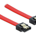 DELOCK καλώδιο SATA 82676, 6 Gb/s, 30cm, κόκκινο - 4043619826766