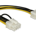 DELOCK καλώδιο PCI Express 6-pin σε PCI Express 8-pin 83775, 20cm - 4043619837755