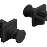 DELOCK κάλυμμα προστασίας για θύρα RJ45 86176, μαύρο, 10τμχ - 4043619861767