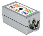 DELOCK κυτίο σύνδεσης καλωδίων δικτύου 86243, Cat 6A LSA, STP, tool-free - 4043619862436