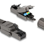 DELOCK βύσμα RJ45 CAT 8.1 STP 86514, tool-free, γκρι - 4043619865147