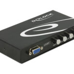 DELOCK VGA switch 87635, 4 σε 1, 1080p, bidirectional, μαύρο - 4043619876358