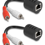 DELOCK audio extender 87857 RCA σε RCA, μέσω καλωδίου RJ45, έως 50m - 4043619878574