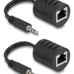 DELOCK audio extender 87858 3.5mm σε 3.5mm, μέσω καλωδίου RJ45, έως 50m - 4043619878581