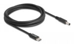 DELOCK καλώδιο τροφοδοσίας laptop 87974, USB-C σε Dell 4.5x3mm, 1.5m, μαύρο - 4043619879748