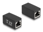 DELOCK σύνδεσμος RJ45 88003, θηλυκό σε θηλυκό, Cat.6, μαύρος - 4043619880034 - Image 2
