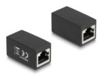 DELOCK σύνδεσμος RJ45 88003, θηλυκό σε θηλυκό, Cat.6, μαύρος - 4043619880034