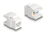 DELOCK keystone module RJ45 σε LSA Cat.6A 88131, toolfree, λευκό - 4043619881314 - Image 2