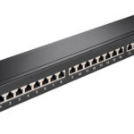 GOOBAY patch panel 90854, 19"/1U, 24x ports, CAT 6a STP, μαύρo - 4040849908545