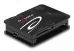 DELOCK card reader 91007 για Micro SD/SD/CF/MS/xD/M2, μαύρο - 4043619910076