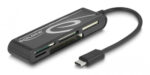 DELOCK card reader 91739 για micro SD/SD/CF/MS/xD, USB-C, μαύρο - 4043619917396 - Image 2