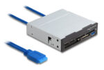 DELOCK USB 19-pin card reader 91759, CF/SD/micro SD/xD/MS/M2/USB, 5Gbps - 4043619917594