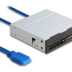 DELOCK USB 19-pin card reader 91759, CF/SD/micro SD/xD/MS/M2/USB, 5Gbps - 4043619917594