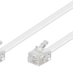 GOOBAY καλώδιο τηλεφώνου 93063, RJ11 6P4C, CCA, 10m, λευκό - 4040849930638