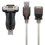 GOOBAY αντάπτορας/καλώδιο USB σε RS-232 93128, 1 Mbit/s, 1.5m, διάφανο - 4040849931284