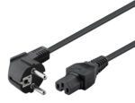 GOOBAY καλώδιο τροφοδοσίας 93277, γωνιακό, 0.75mm², 2m, μαύρο - 4040849932779