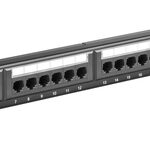 GOOBAY patch panel 93866 19"/1U, 24x ports, CAT 6 UTP, μαύρo - 4040849938665