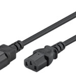 GOOBAY καλώδιο προέκτασης τροφοδοσίας 95125, 0.75mm², 1m, μαύρο - 4040849951251