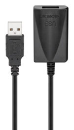 GOOBAY καλώδιο προέκτασης USB 95439, active, 480Mbps, 5m, μαύρο - 4040849954399